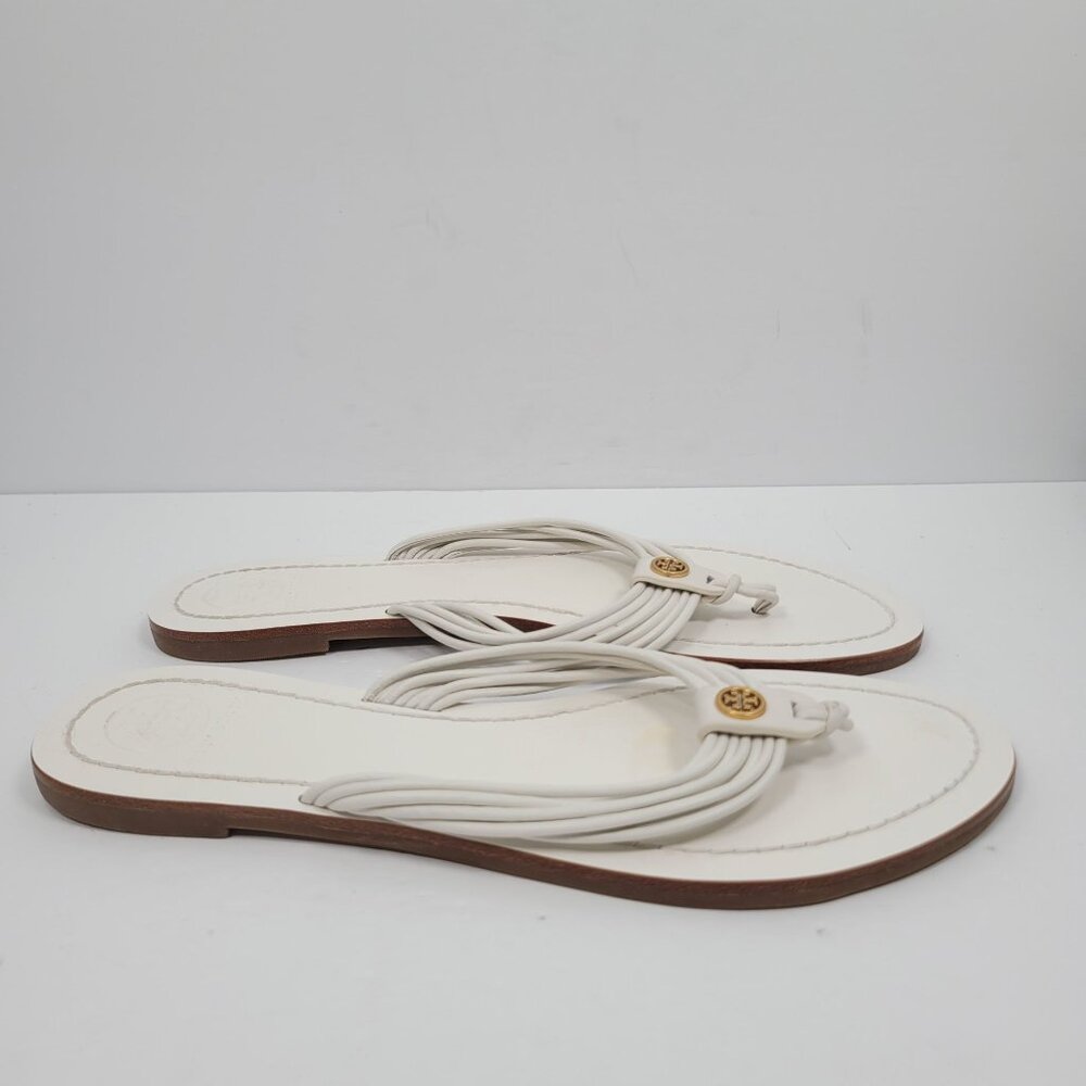 Tory Burch Women’s White Sienna Thong Sandal US Size 6.5